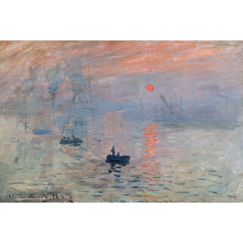Wall Art Print And Canvas Claude Monet Impression Au Soleil Levant