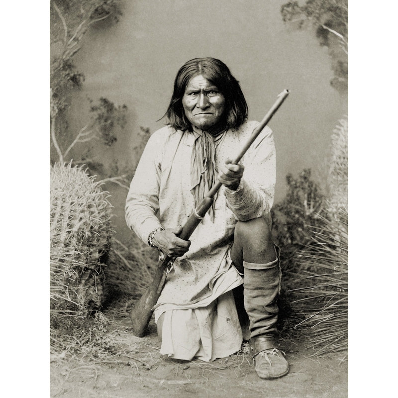 Quadro Stampa Su Tela Indiani D America Geronimo Apache 16