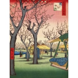 Wall Art Print And Canvas Ando Hiroshige Evening Glow At Koganei Bridge 18 Detail