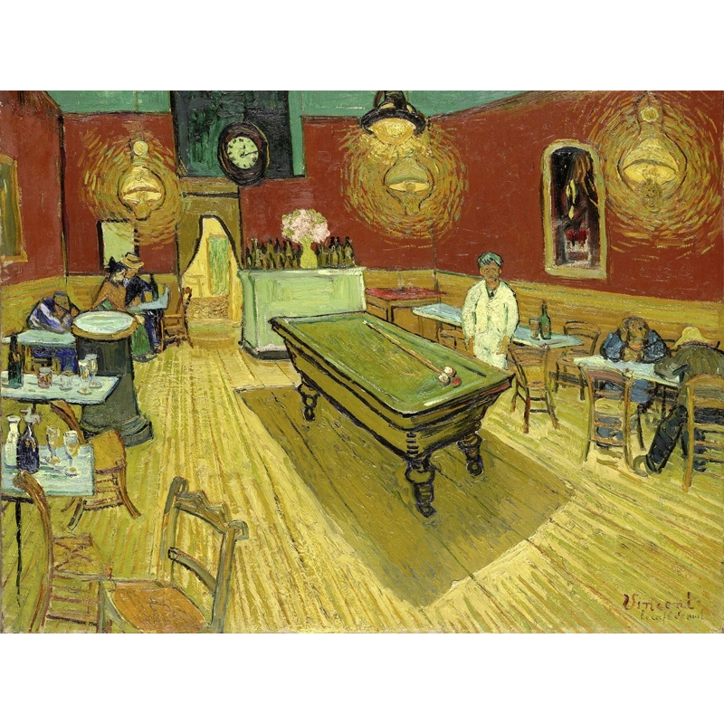 Wall Art Print And Canvas Vincent Van Gogh The Night Cafe Detail