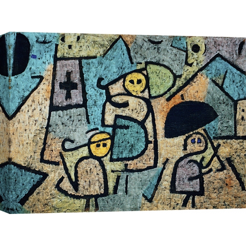 Wall art print and canvas. Paul Klee, Protected Children